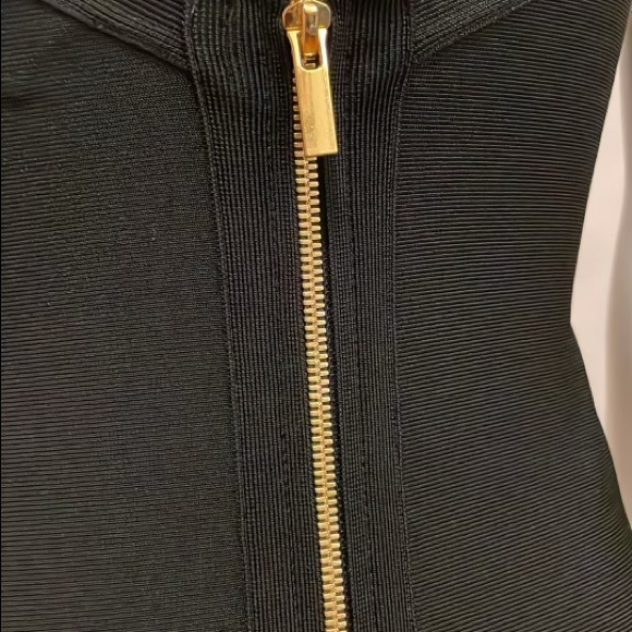 Babaton Halter Dress with Gold Zip Back - Picture 4 of 8